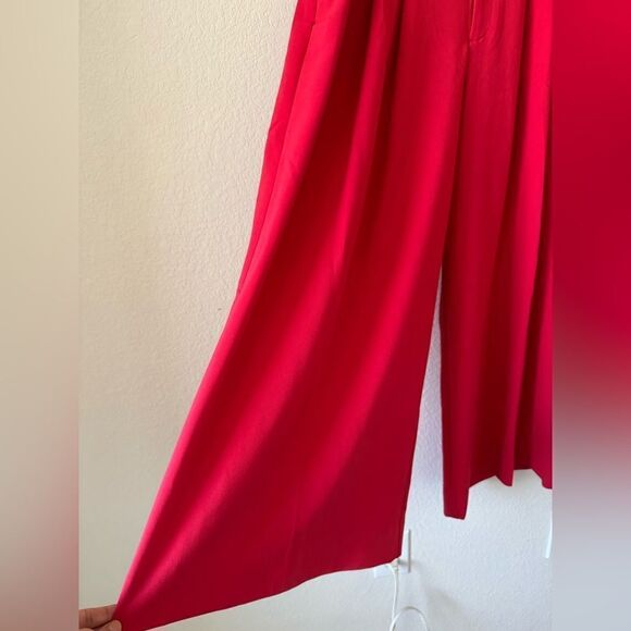 MAEVE The Avery Pleated Wide-Leg Palazzo Pants Women’s Sz 14 26" Cropped Hem* - Picture 8 of 16